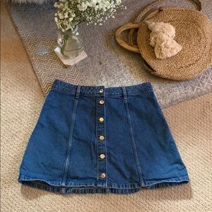 H&M Denim Skater Skirt
